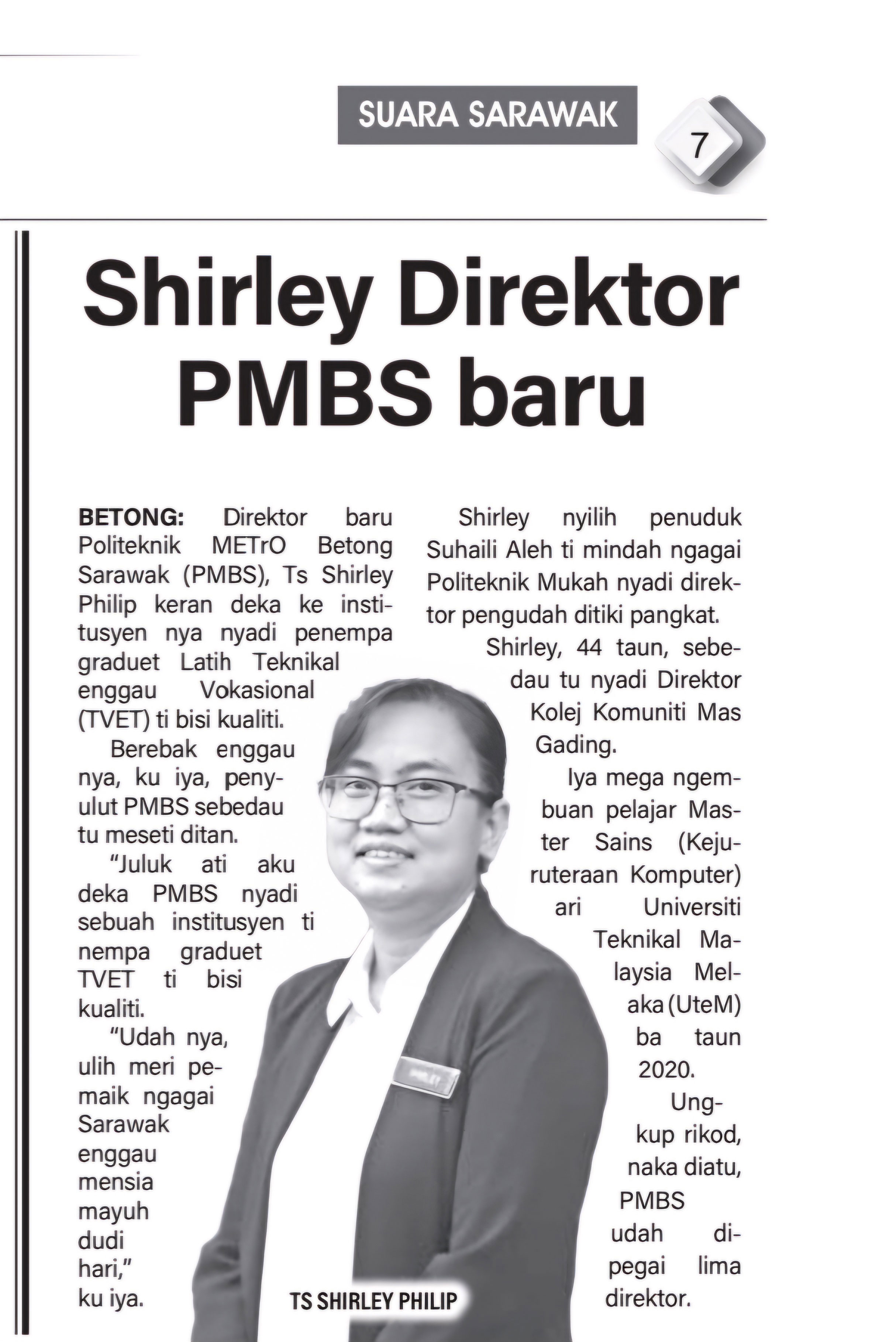Keratan Berita PMBS 2024 10 01