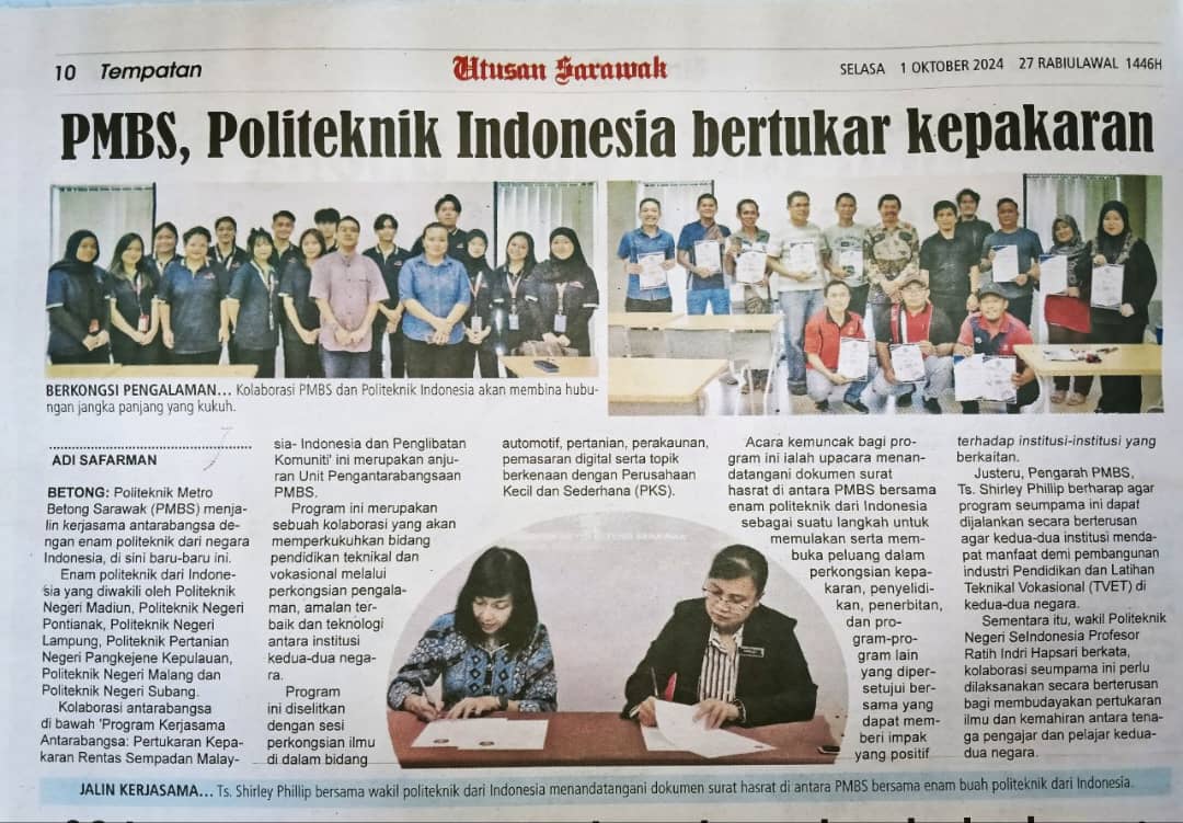 Keratan Berita PMBS 2024 10 01